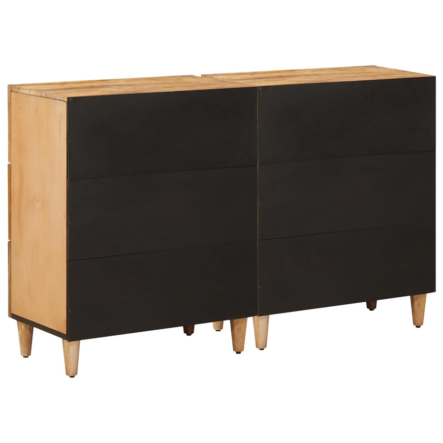 Opslagkasten 2 pcs Bruin 60 x 33,5 x 75 cm Massief Mango Hout