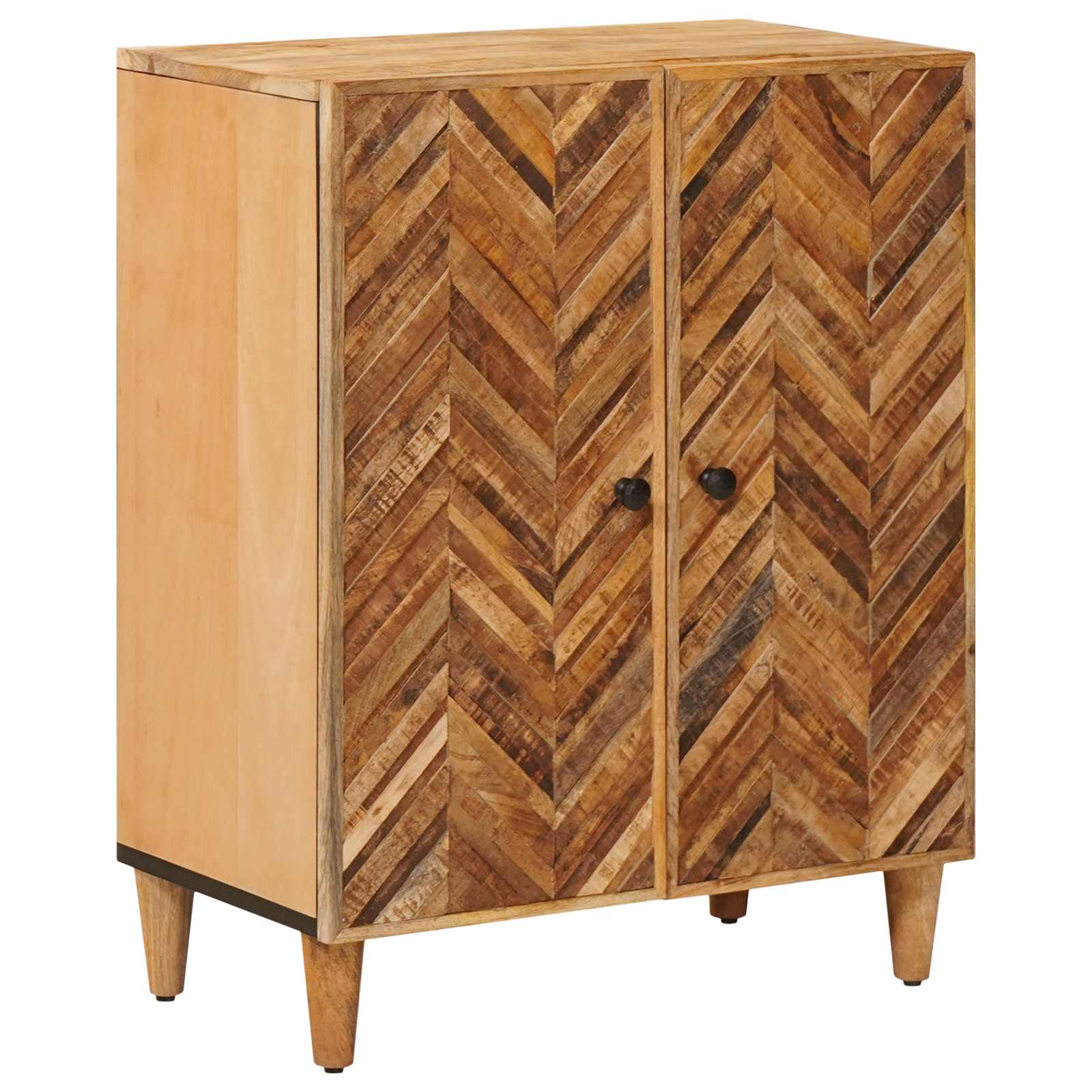 Opslagkasten 3 pcs Bruin 60 x 33,5 x 75 cm Massief Mango Hout