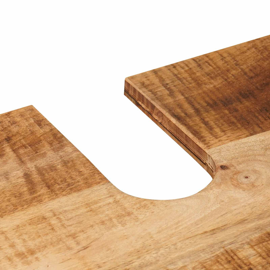 Badkamerkastenset Wandgemonteerd 2 pcs Massief Mango Hout