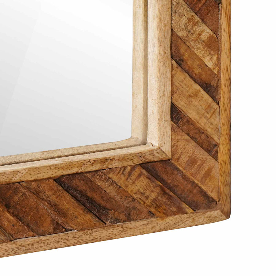 Badkamerkastenset Wandgemonteerd 2 pcs Massief Mango Hout