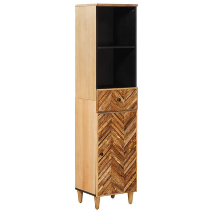 Badkamerkastenset met lade met opslag 4 pcs Massief Mango Hout