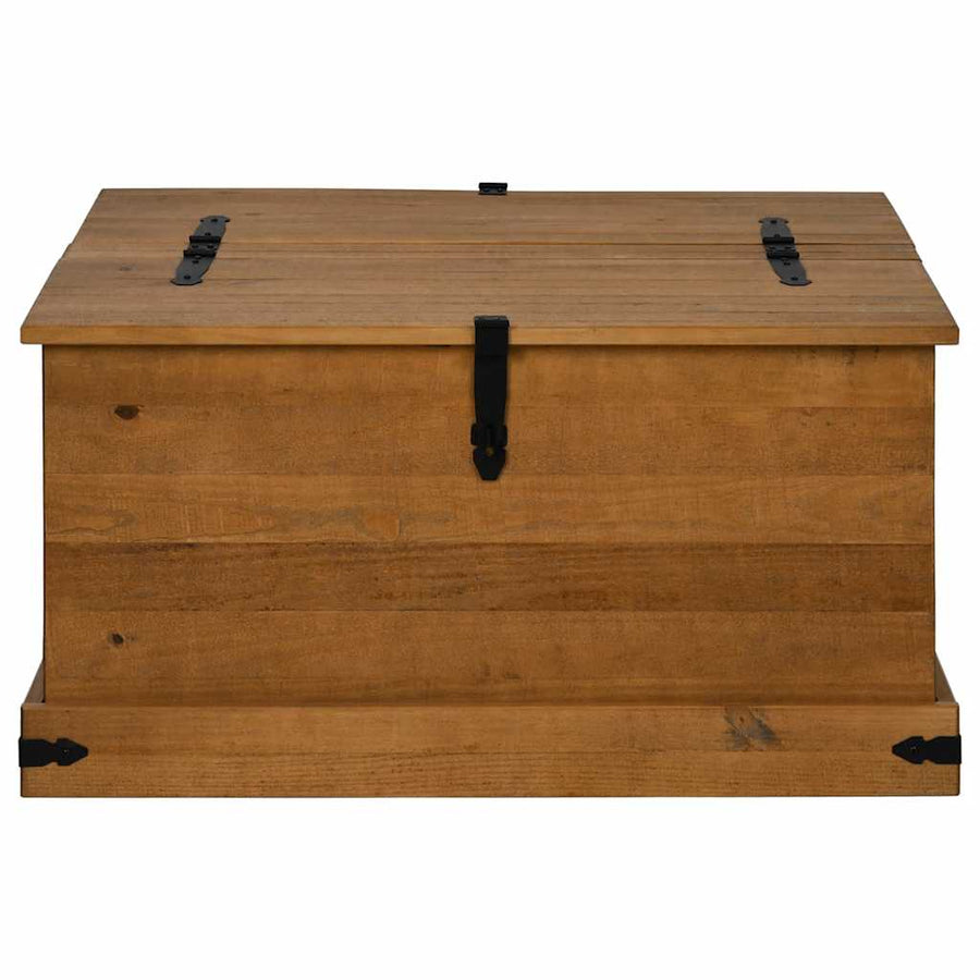 Opbergkist HALDEN 91x91x47 cm massief grenenhout