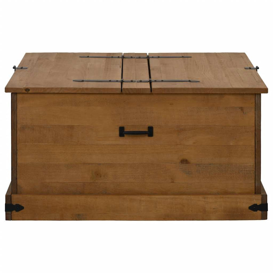 Opbergkist HALDEN 91x91x47 cm massief grenenhout
