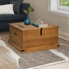 Storage box HALDEN 91x91x47 cm solid pine wood