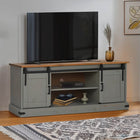 Tv-meubel 150x40x60 cm massief grenenhout grijs