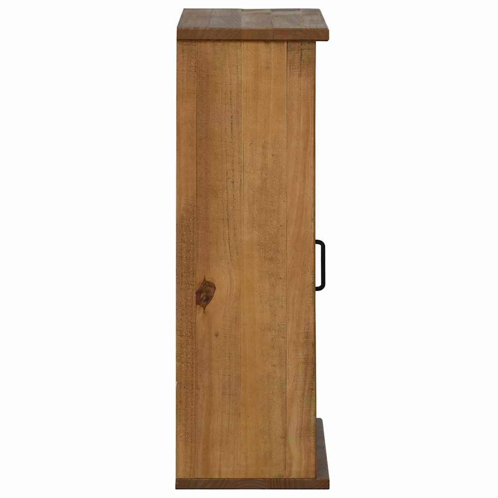Bovenkast Halden Met Schuifdeur 49X22,5X70 Cm Grenenhout Naturel