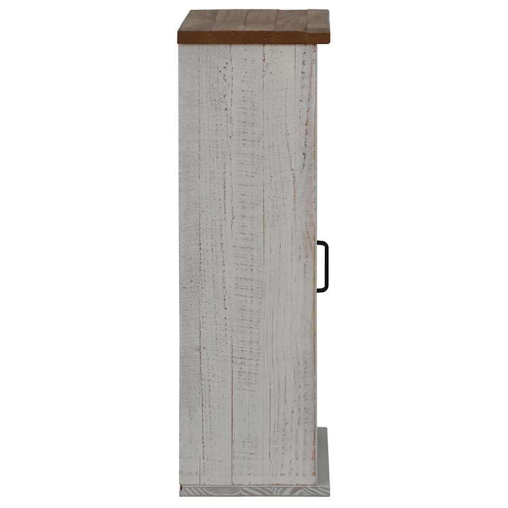 Hangkast HALDEN met schuifdeur 49x22,5x70 cm grenenhout wit