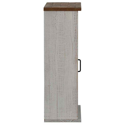 Hangkast HALDEN met schuifdeur 49x22,5x70 cm grenenhout wit