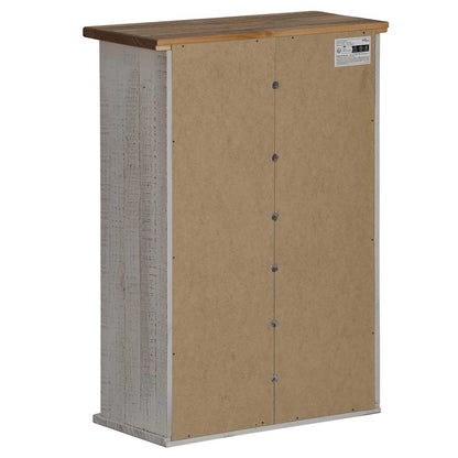 Hangkast HALDEN met schuifdeur 49x22,5x70 cm grenenhout wit