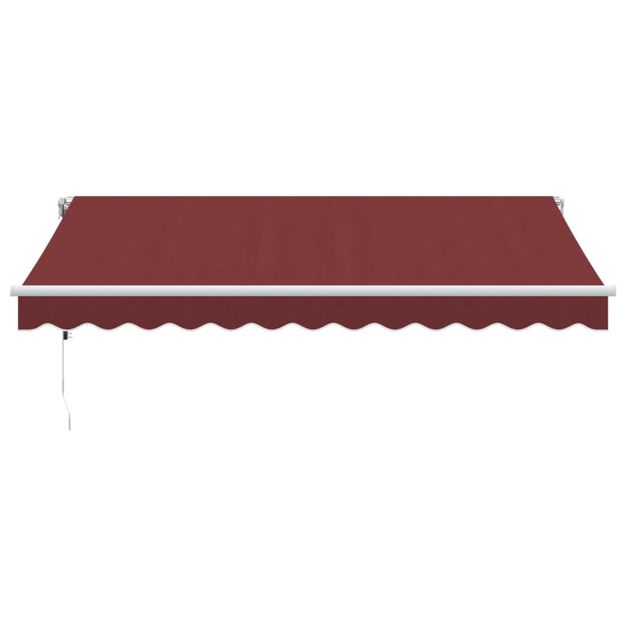 Luifel automatisch uittrekbaar 350x250 cm bordeauxrood