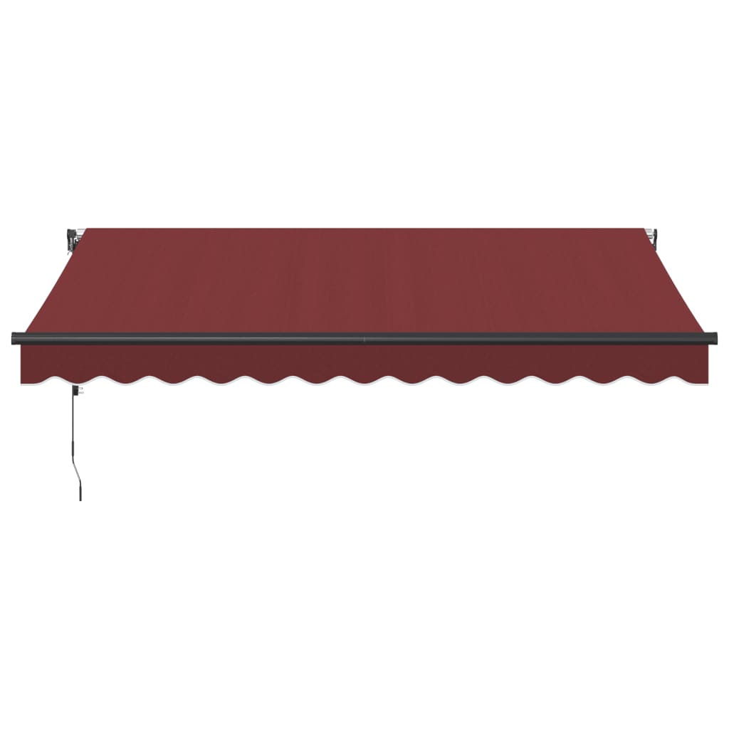 Luifel Automatisch Uittrekbaar Met Led's Bordeaux Bordeauxrood 350 x 250 cm