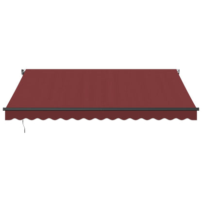 Luifel automatisch uittrekbaar 400x300 cm bordeauxrood