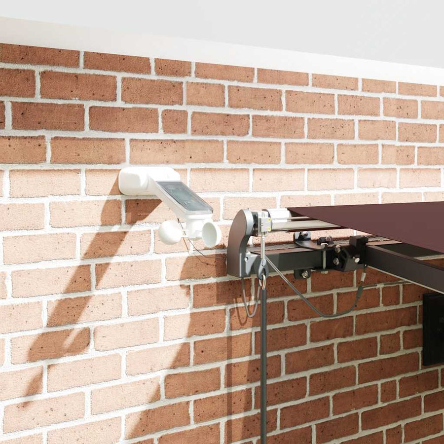Luifel Automatisch Uittrekbaar Met Led's Bordeaux Bordeauxrood 450 x 300 cm