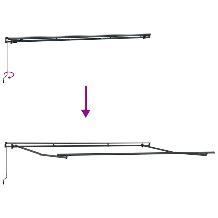 Luifel Handmatig Uittrekbaar 500 x 300 cm