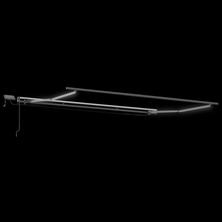 Luifel Handmatig Uittrekbaar Met Led's Bordeauxrood 500 x 300 cm