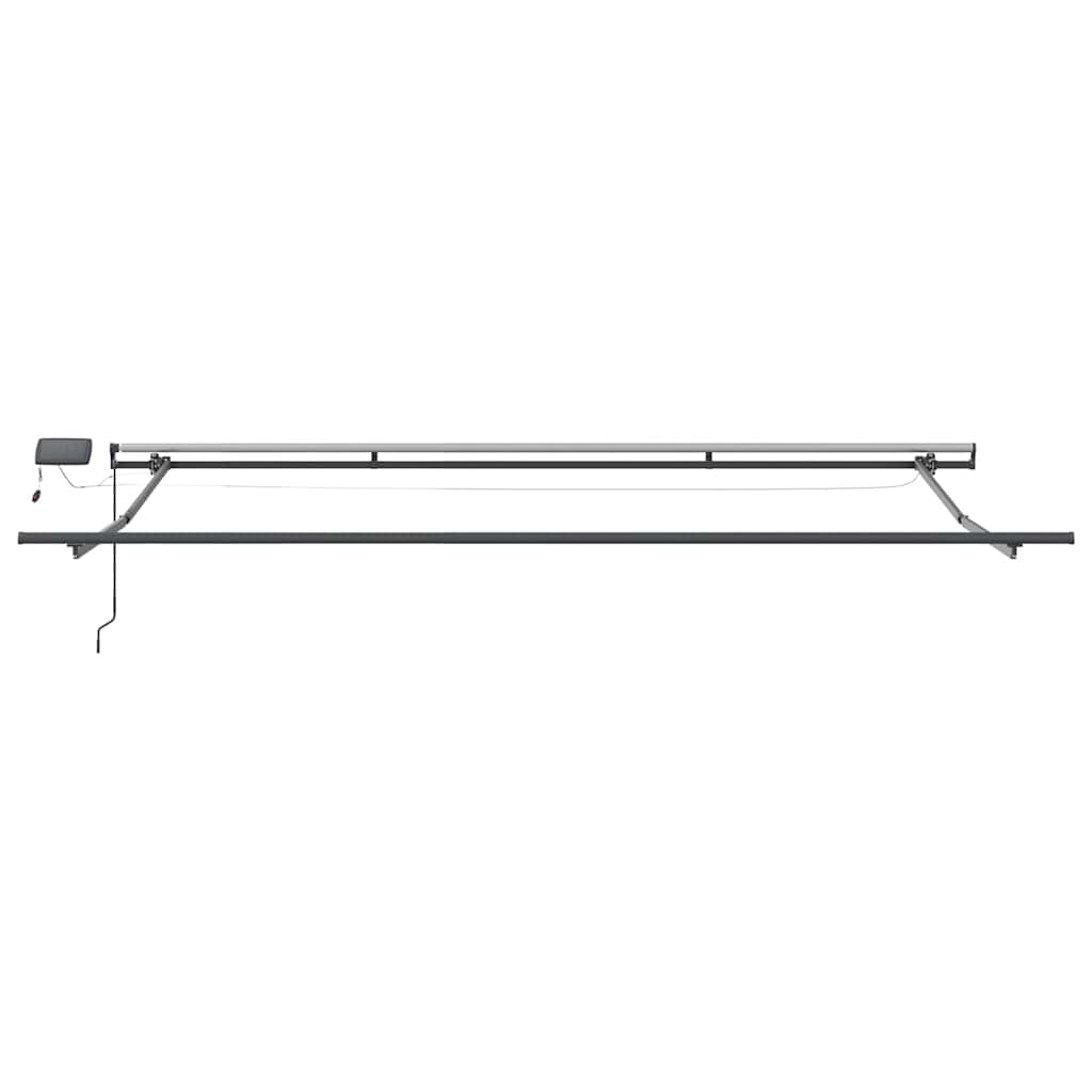 Luifel Handmatig Uittrekbaar Met Led's Bordeauxrood 500 x 300 cm