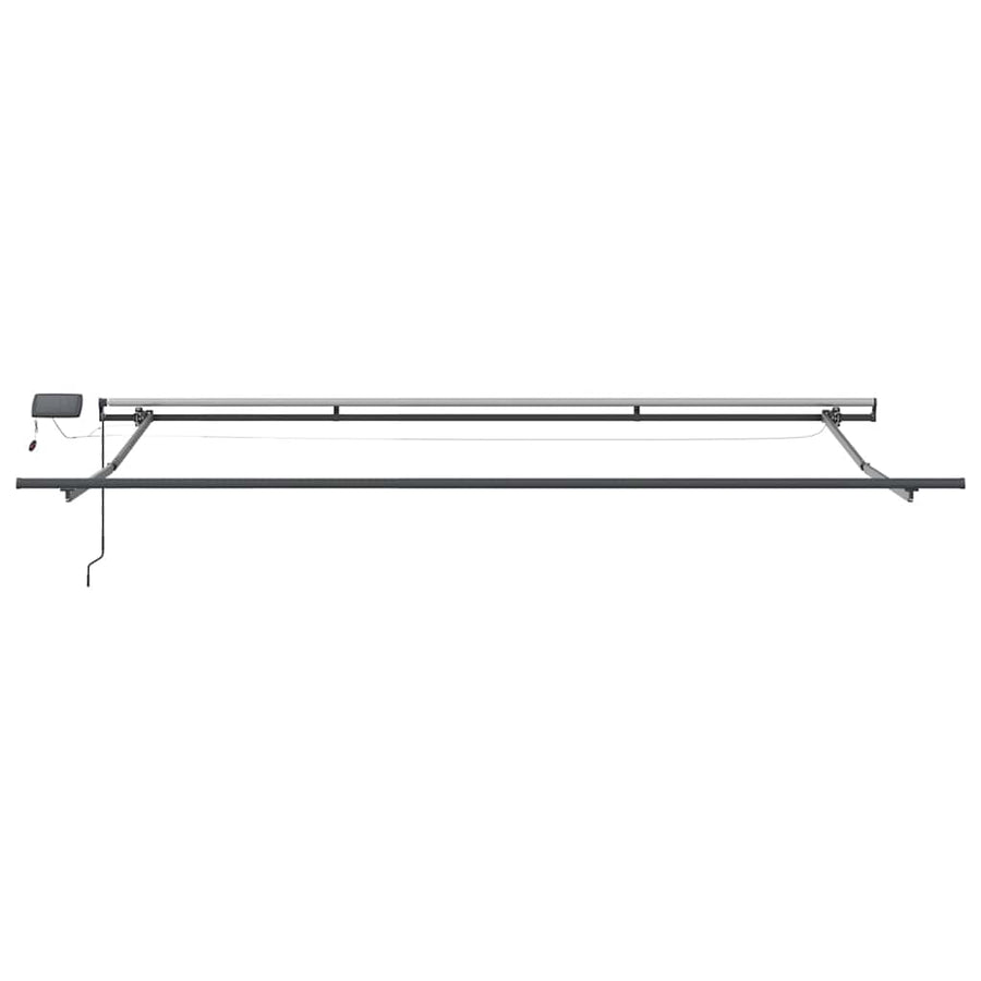 Luifel Handmatig Uittrekbaar Met Led's Bordeauxrood 500 x 300 cm