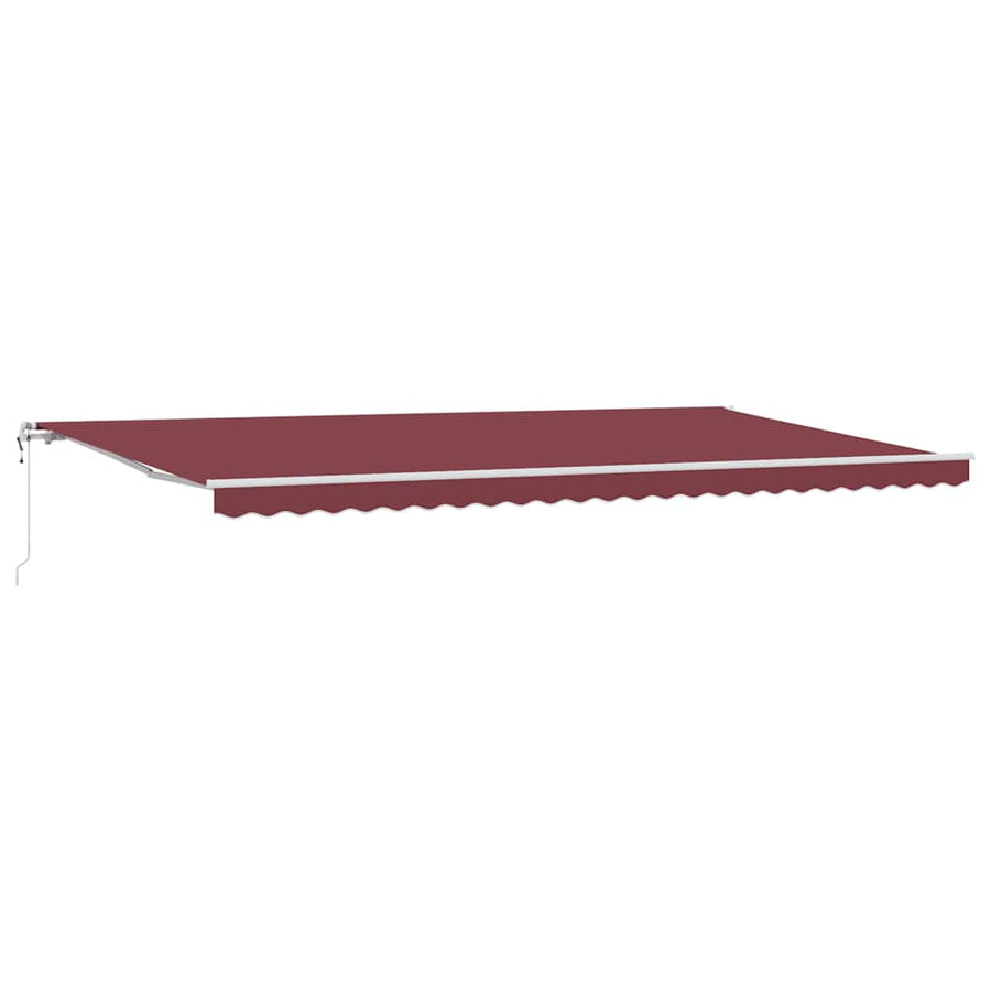 Luifel automatisch uittrekbaar 600x300 cm bordeauxrood