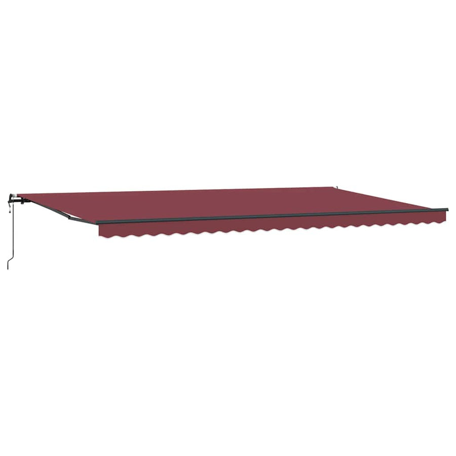 Luifel automatisch uittrekbaar 600x300 cm bordeauxrood