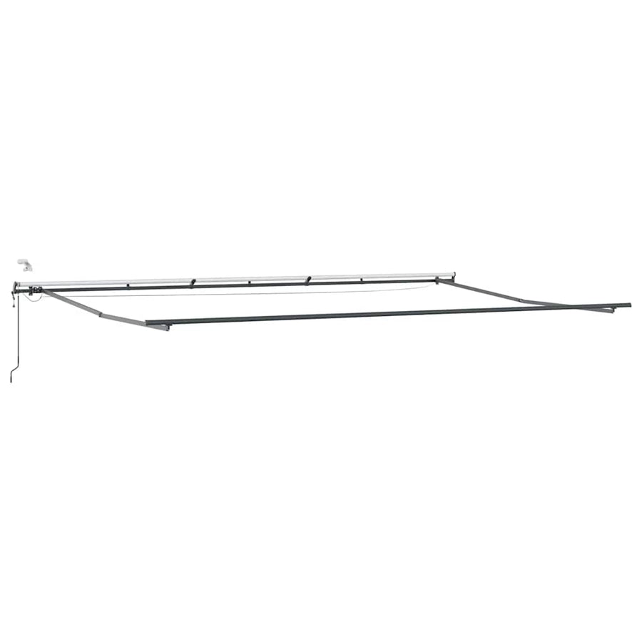 Luifel automatisch uittrekbaar met LED's 600x300 cm bordeaux