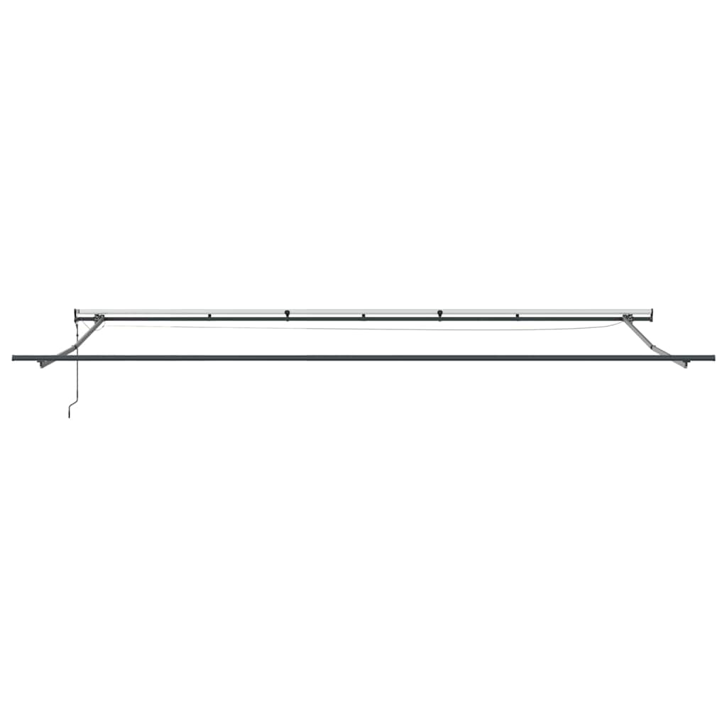 Luifel automatisch uittrekbaar met LED's 600x300 cm bordeaux