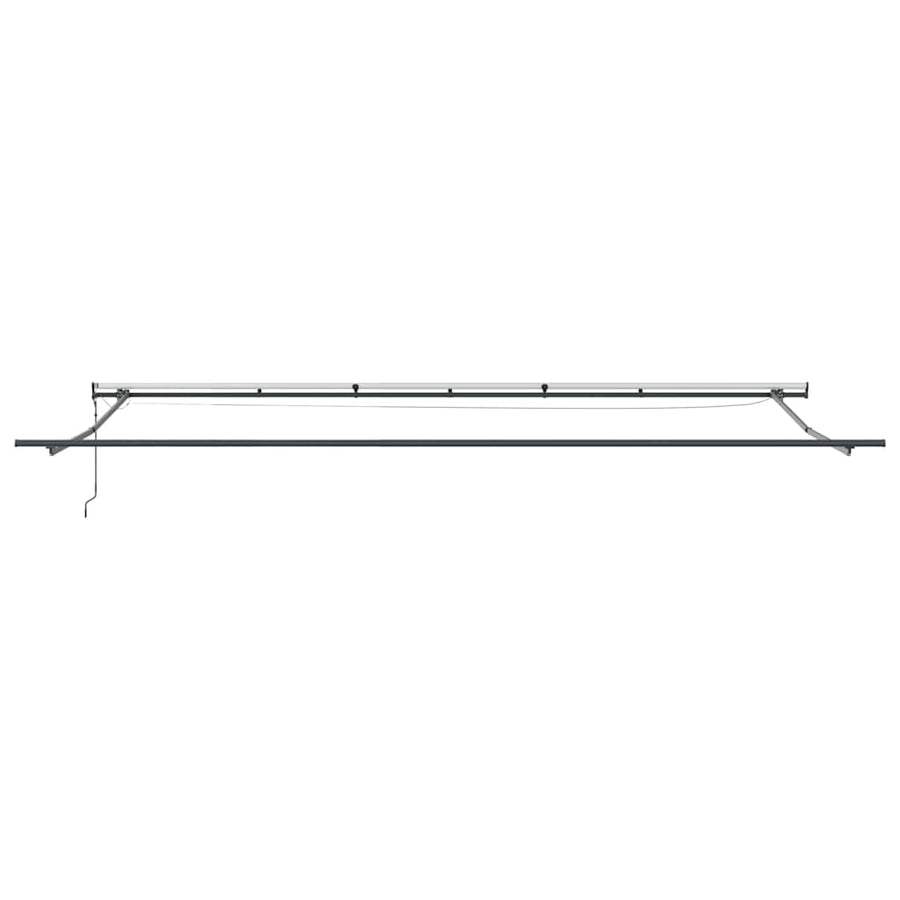 Luifel automatisch uittrekbaar met LED's 600x300 cm bordeaux