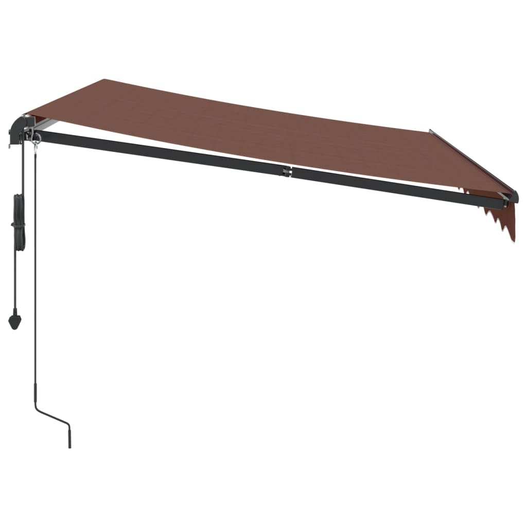 Luifel automatisch uittrekbaar 300x250 cm bruin