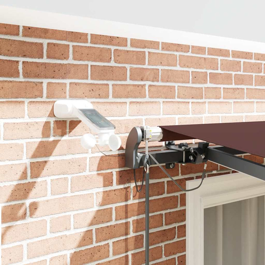 Luifel Automatisch Uittrekbaar Met Led's Bruin 300 x 250 cm