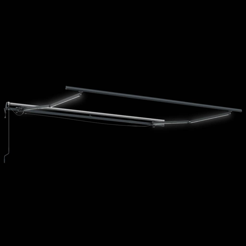 Luifel Automatisch Uittrekbaar Met Led's Bruin 300 x 250 cm