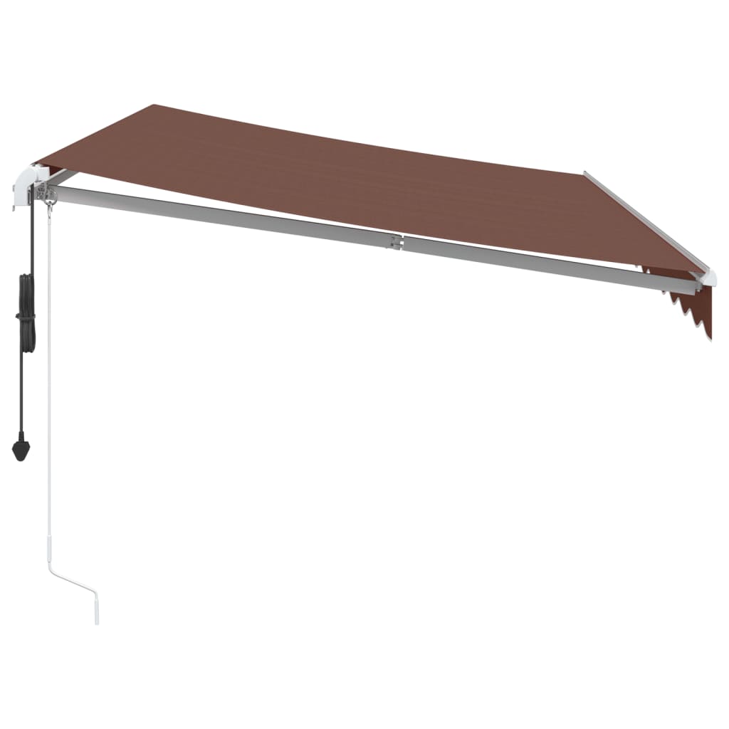 Luifel automatisch uittrekbaar 350x250 cm bruin