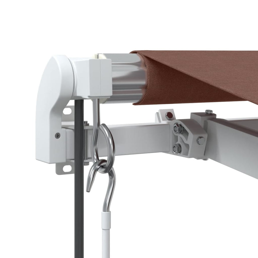 Luifel automatisch uittrekbaar 350x250 cm bruin