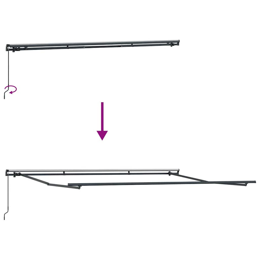 Luifel Handmatig Uittrekbaar 400 x 300 cm