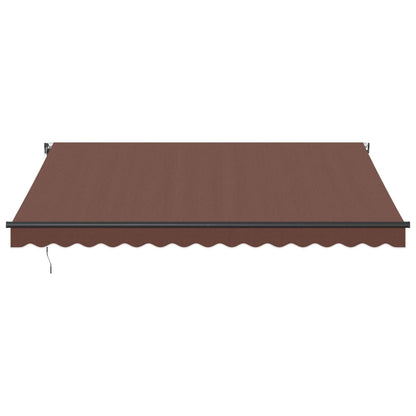 Luifel automatisch uittrekbaar 400x300 cm bruin
