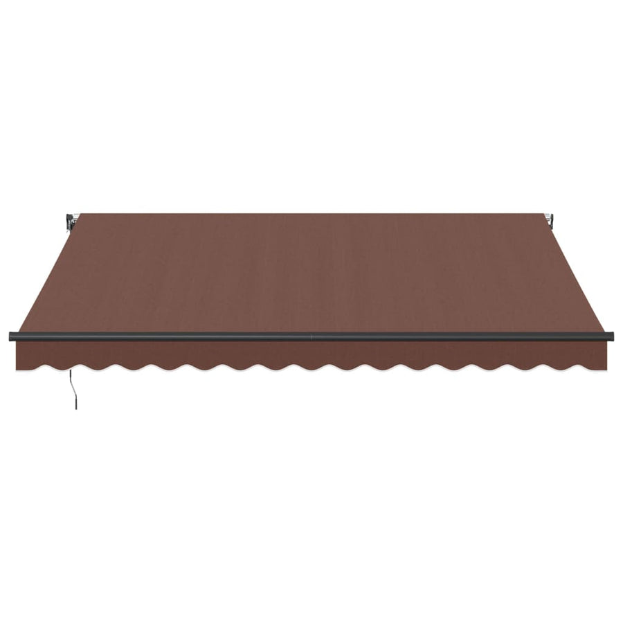 Luifel automatisch uittrekbaar 400x300 cm bruin