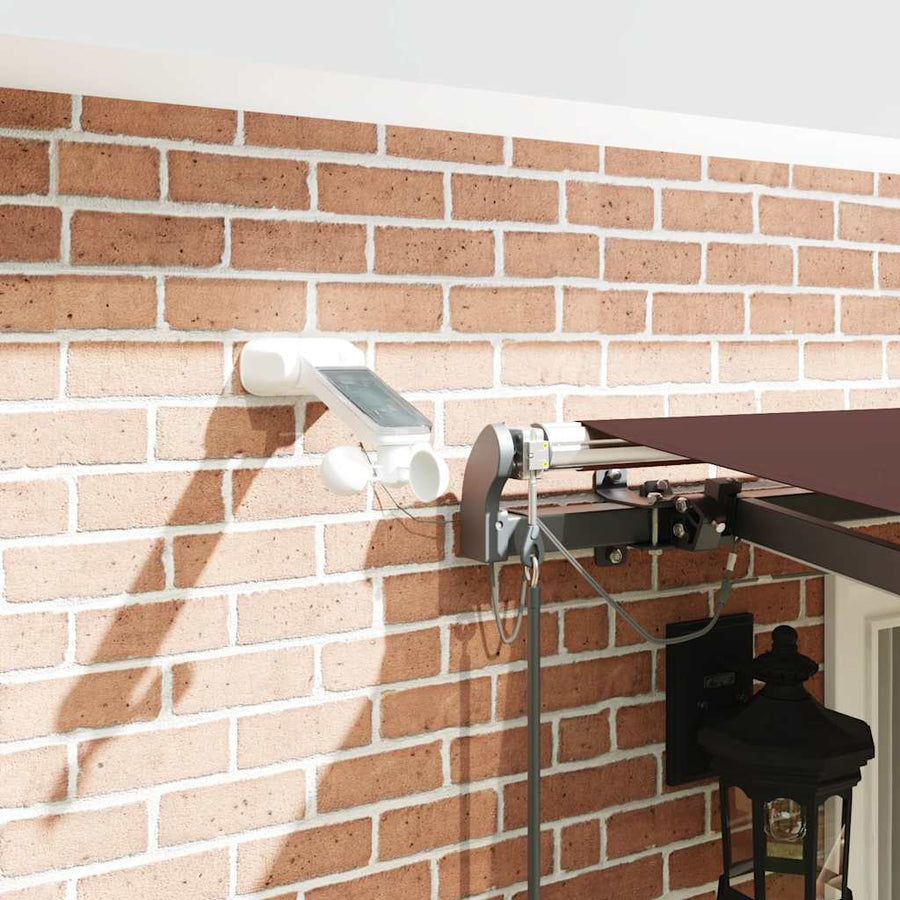 Luifel automatisch uittrekbaar met LED's 400x300 cm bruin