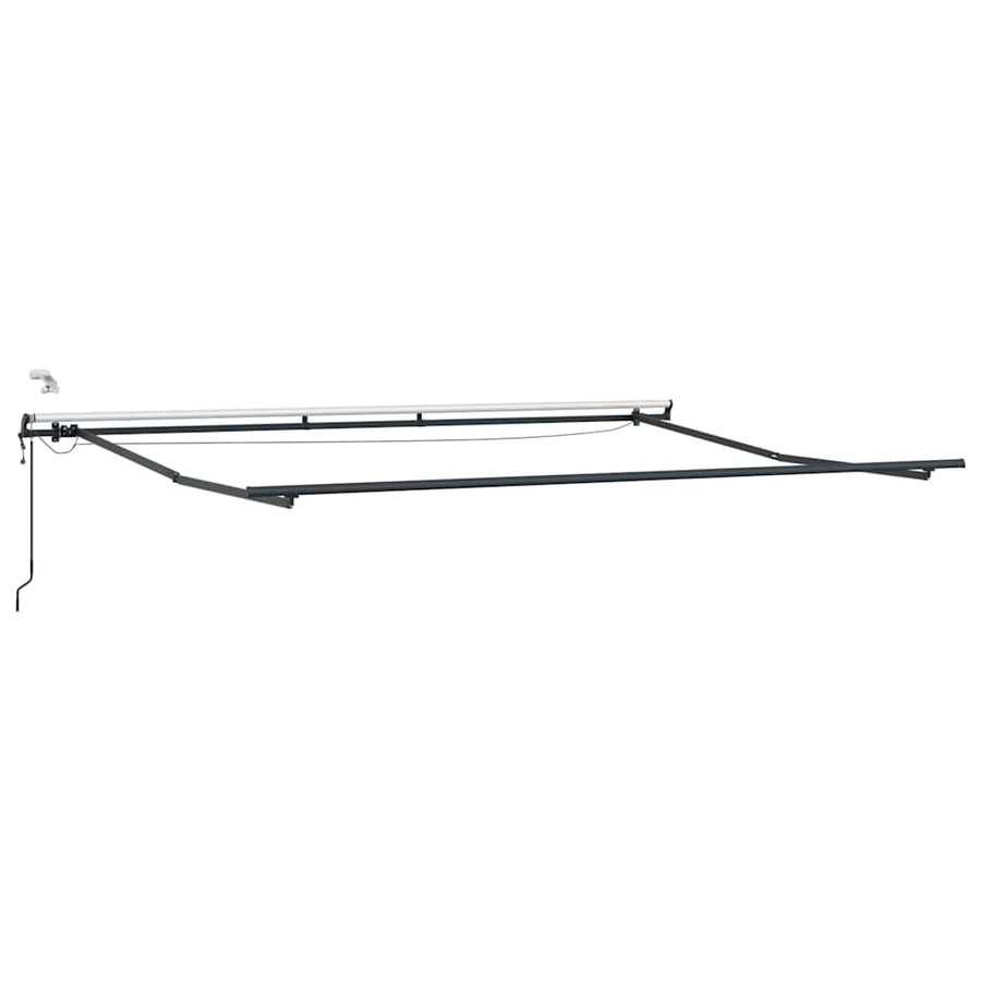 Luifel automatisch uittrekbaar met LED's 400x300 cm bruin