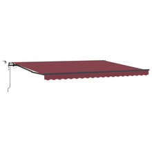 Luifel automatisch uittrekbaar met LED's 450x300 cm bruin