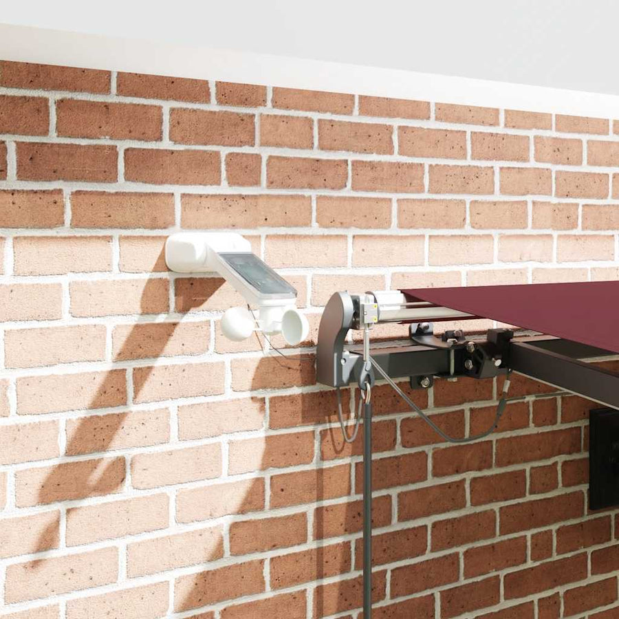 Luifel automatisch uittrekbaar met LED's 450x300 cm bruin