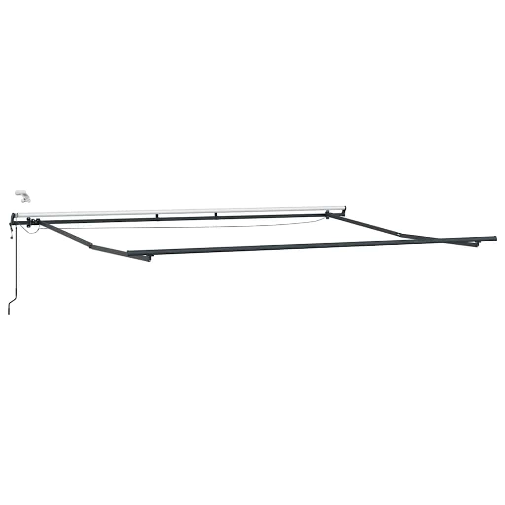Luifel automatisch uittrekbaar met LED's 450x300 cm bruin