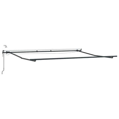 Luifel automatisch uittrekbaar met LED's 450x300 cm bruin