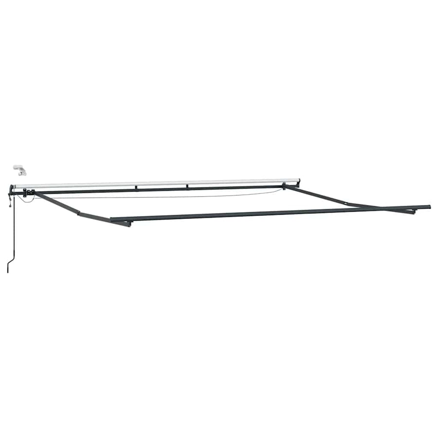 Luifel automatisch uittrekbaar met LED's 450x300 cm bruin
