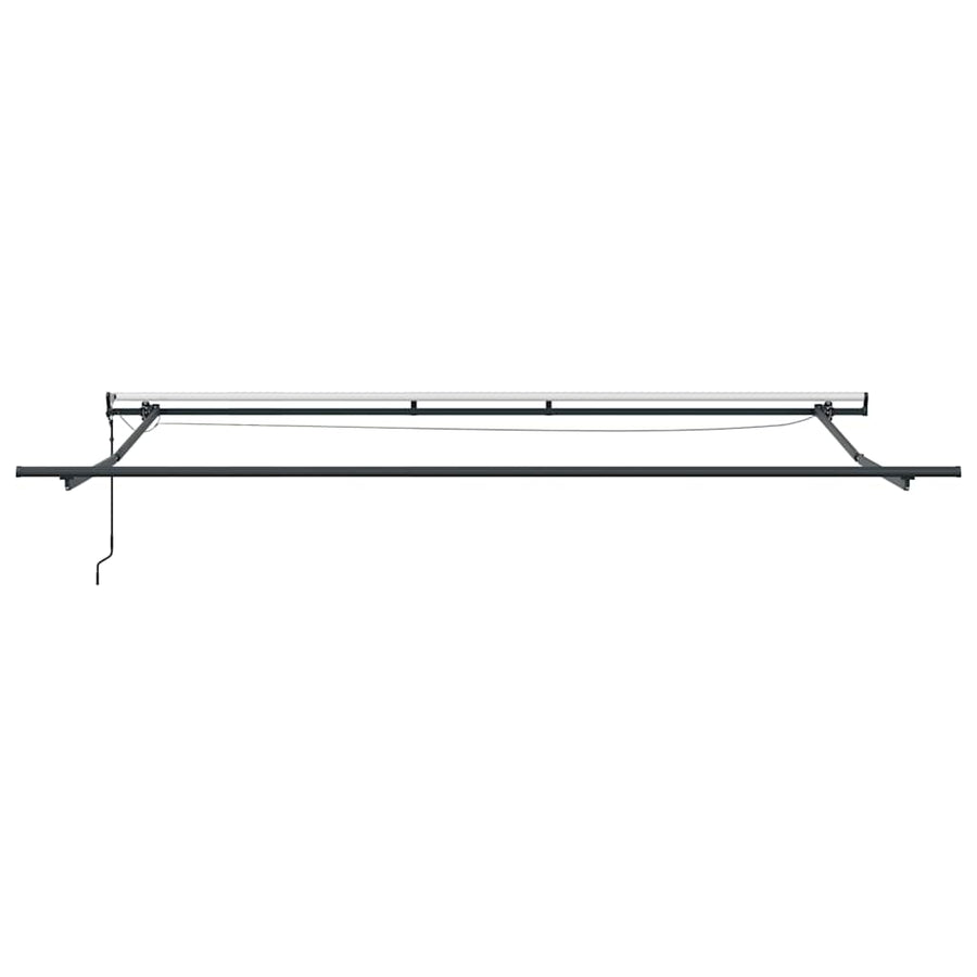 Luifel automatisch uittrekbaar met LED's 450x300 cm bruin