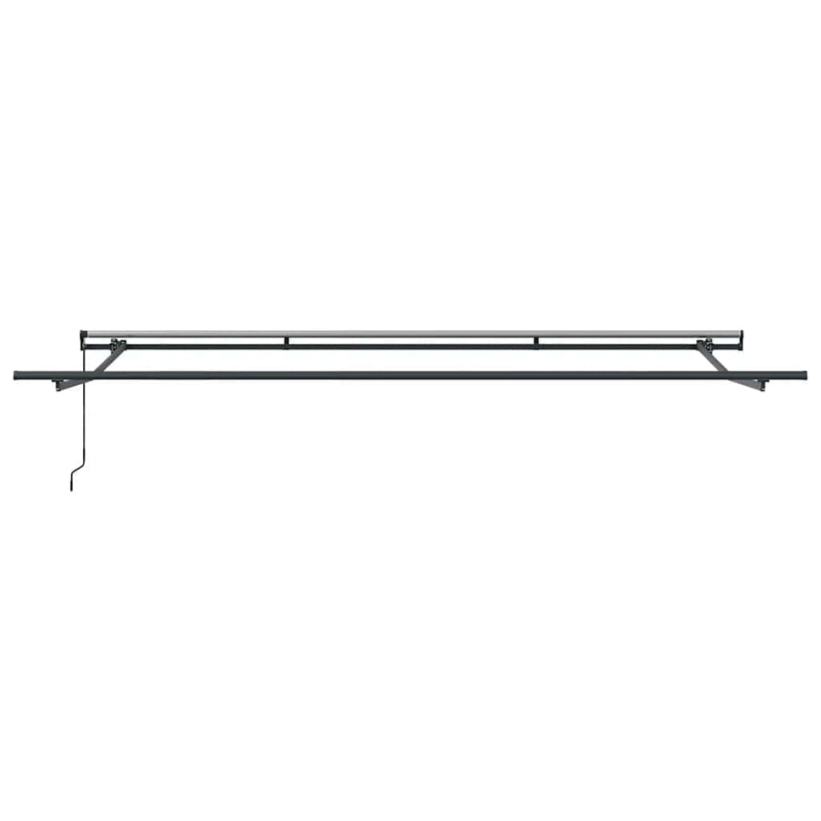 Luifel handmatig uittrekbaar 500x300 cm bruin