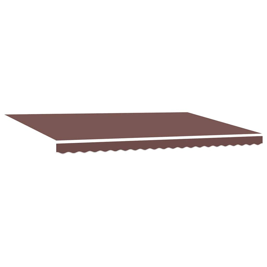 Luifel handmatig uittrekbaar met LED's 500x300 cm bruin