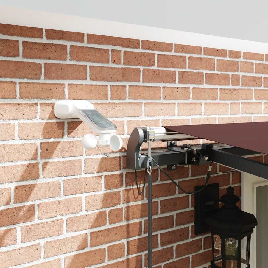 Luifel automatisch uittrekbaar met LED's 500x300 cm bruin
