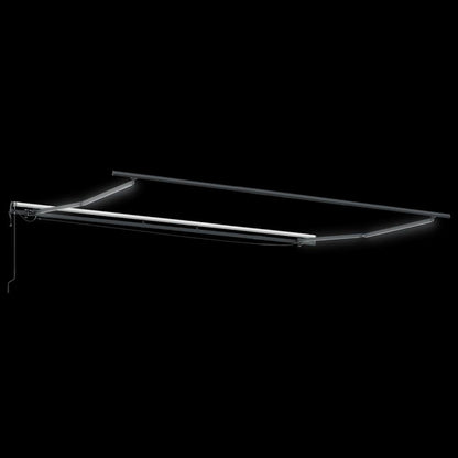 Luifel automatisch uittrekbaar met LED's 500x300 cm bruin