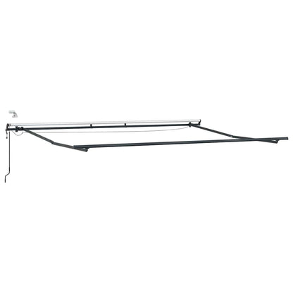 Luifel automatisch uittrekbaar met LED's 500x300 cm bruin