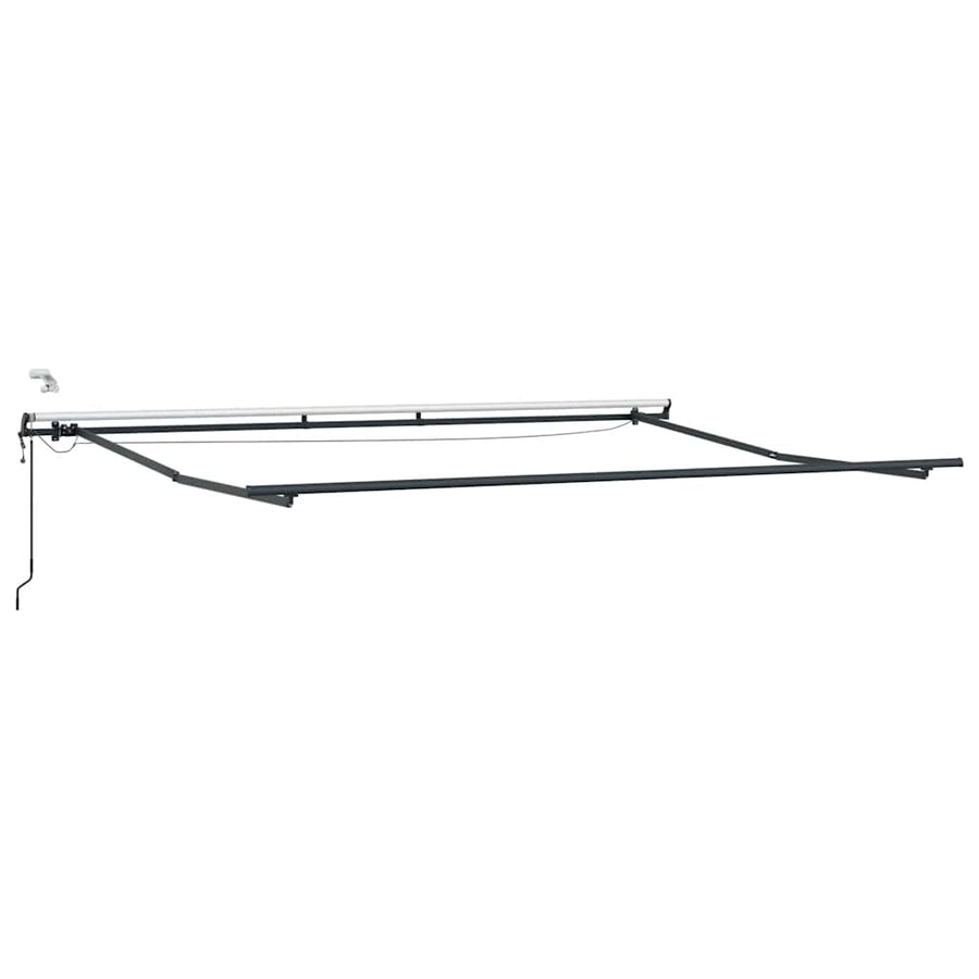 Luifel automatisch uittrekbaar met LED's 500x300 cm bruin