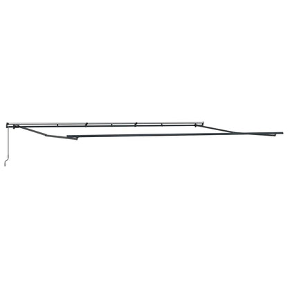 Luifel handmatig uittrekbaar 600x300 cm bruin