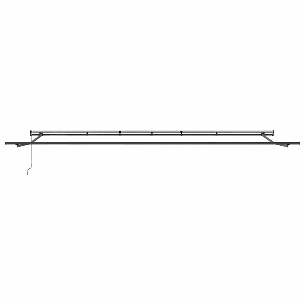 Luifel handmatig uittrekbaar 600x300 cm bruin
